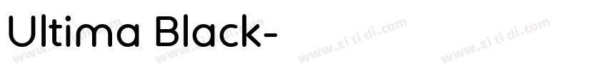 Ultima Black字体转换